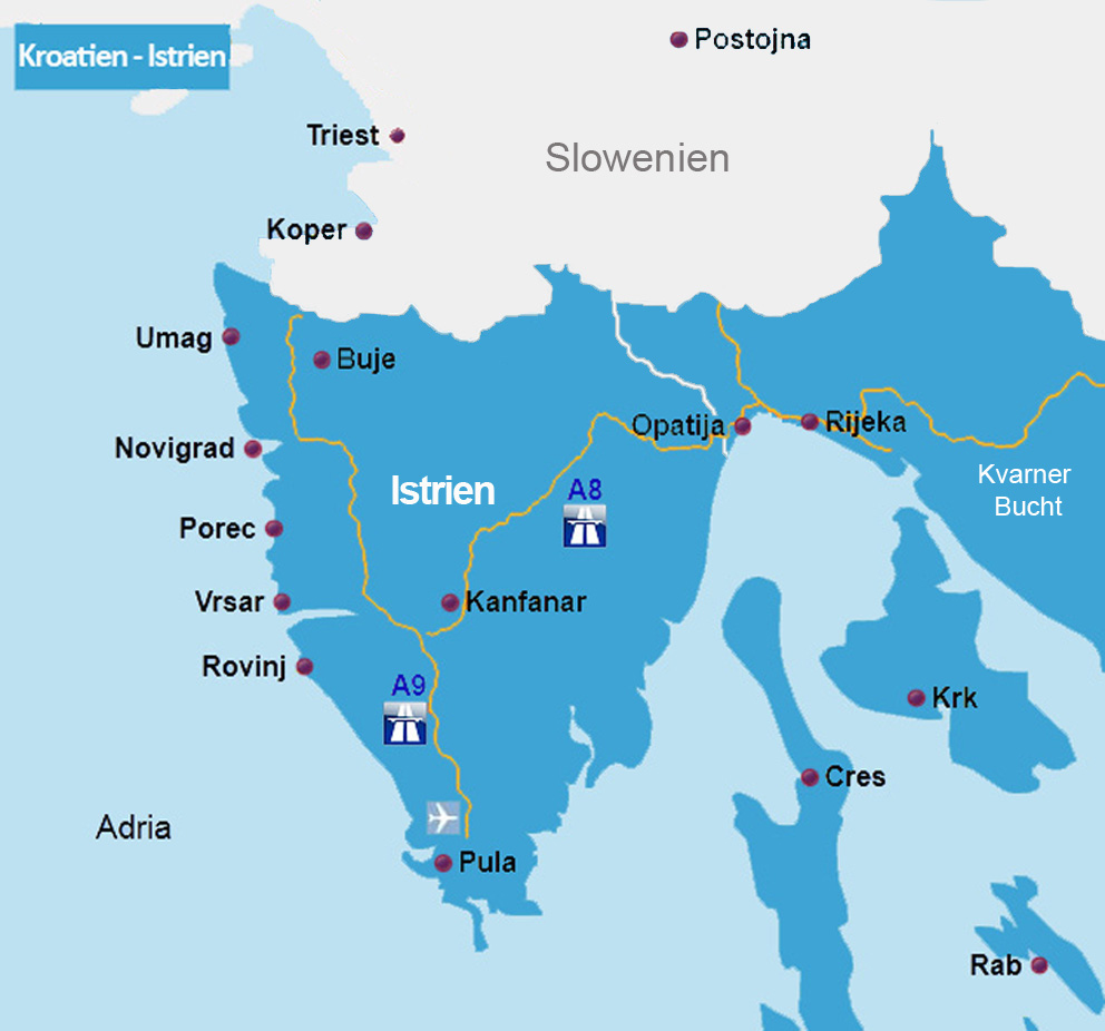 Reiserouten nach Kroatien - Routenplaner & Karten √