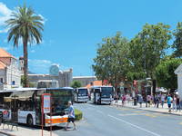 Bushaltestelle Pile Stadttor Dubrovnik, Kroatien