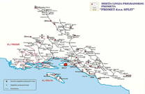 Karte Lokale Buslinien Umland Split