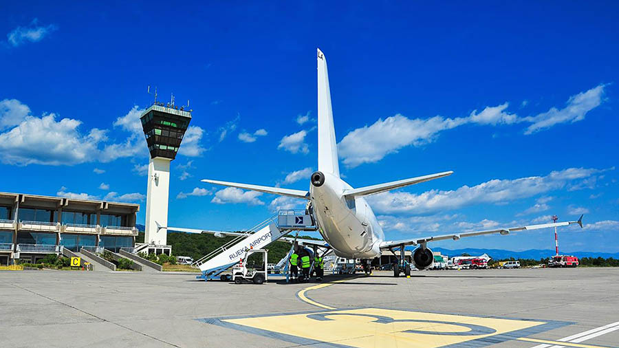 Flughafen Rijeka, Kroatien