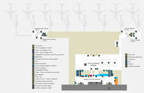 Flughafen Zagreb, Erdgeschoss