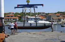 Kran für Boote in Jezera