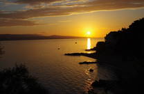 Bucht, Sonnenuntergang