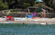 Strand Valun, Insel Cres