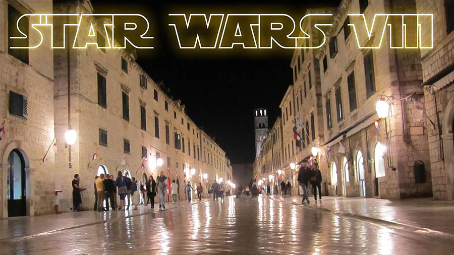 Stradun Dubrovnik - Star Wars VIII in Kroatien
