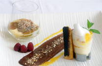 Dessert im Restaurant Laurus