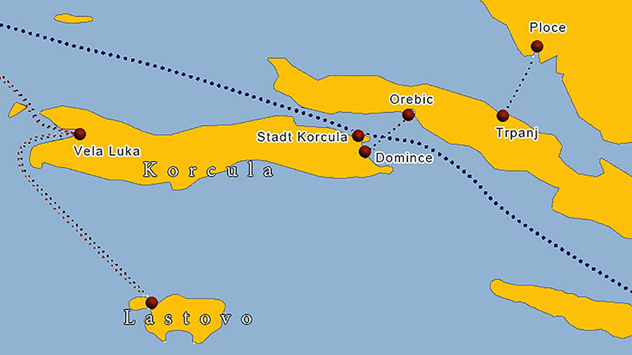 Fähre Insel Lastovo