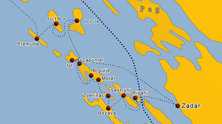 Fähre Insel Molat | Fahrplan und Preise für 2023 √