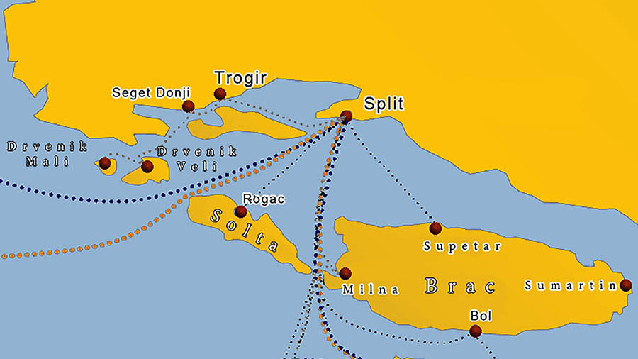 solta kroatien karte Fähre Insel Solta | Fahrplan und Preise für 2020 √