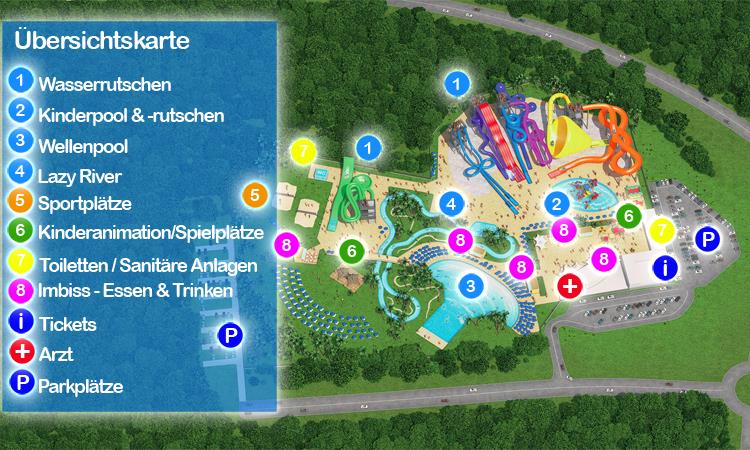 Aquacolors Porec - Übersichtskarte