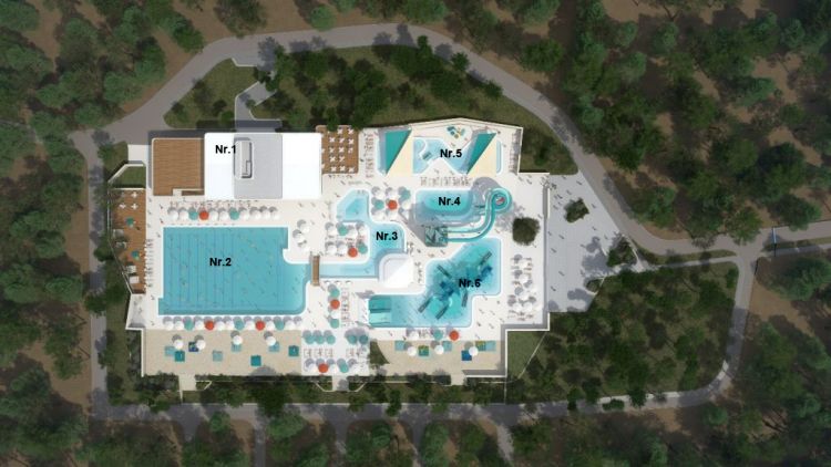 Aquapark Cikat - Plan