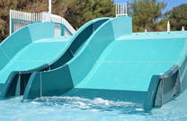 Zwei Rampen im Wasserpark Cikat