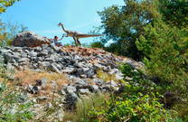 Foto Kind mit Dinosaurier