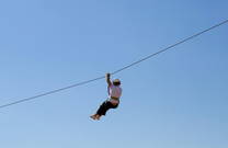 Adrenalinpark Glavani - Drahtseilbahn