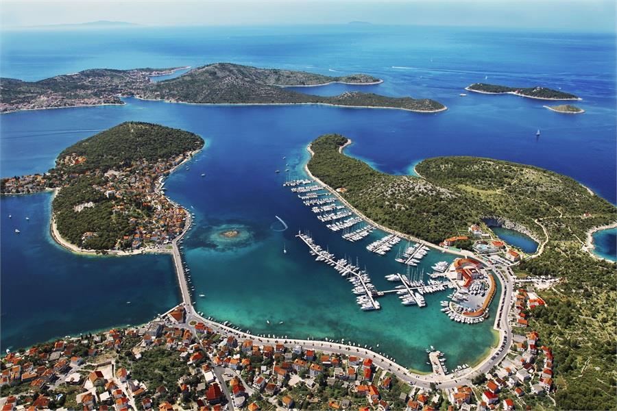 Marina Kroatien Karte | Gold Karte