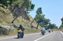 Versetztes Fahren Küstenstraße, Kroatien