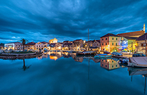 Vrboska, Abend