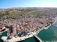 Heutige Altstadt von Pag