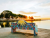 Mosaikbank Sonnenaufgang, Ugljan