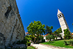 Palastmauern mit Blick auf den Amir Turm in Split