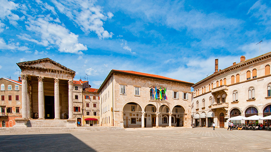 Pula Forum Stadtplatz