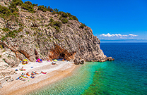 Strand Klančac, Brseč