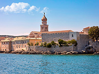 Stadt Krk, Kathedrale & Glockenturm