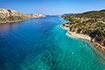 Strand Pudarica - Blick zur Insel Dolin