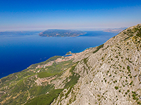 Ausblick Makarska, Küste, Inseln