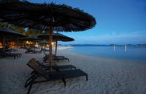 Der Spa Beach in den Abendstunden