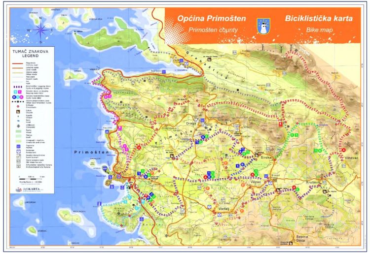 Fahrradkarte Primosten