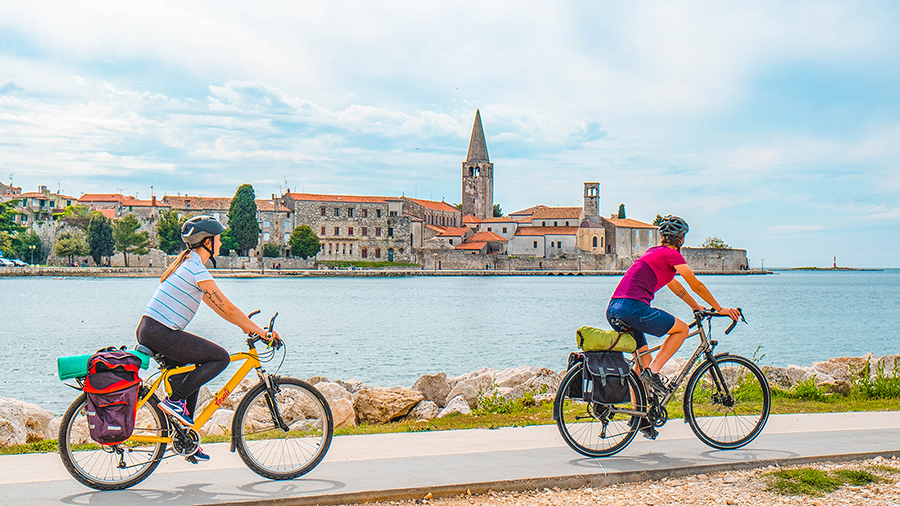 Radrouten Porec - Vrsar - Istrien, Kroatien