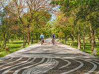 Radfahren, Skulpturenpark Labin