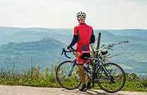 Ausblick Motovun, Radtour