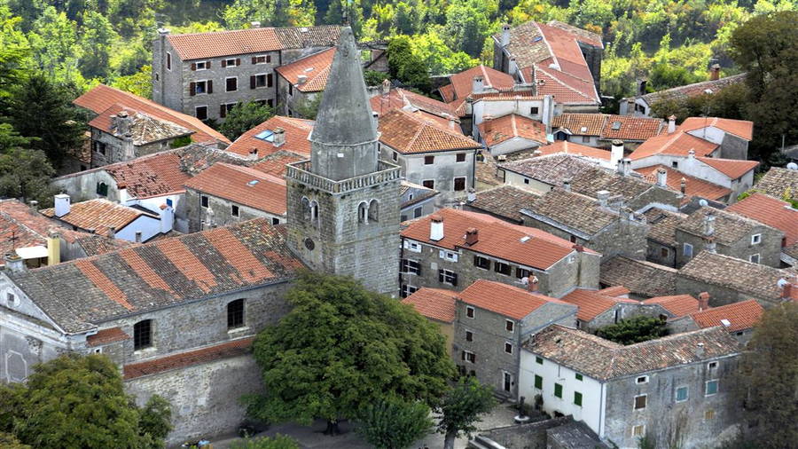 Radroute Feenroute - Groznjan, Istrien, Kroatien