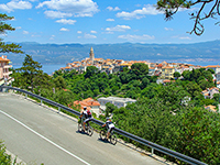 Radtour zentraler Teil der Insel Krk