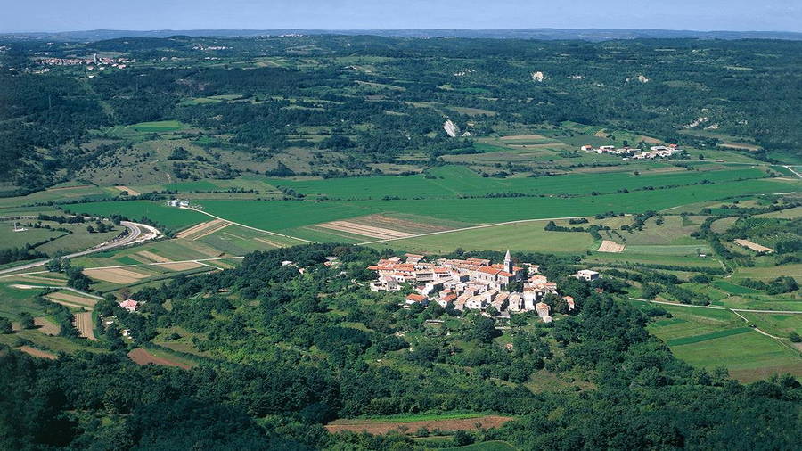 Wanderweg Pazin-Beram - Panorama Beram
