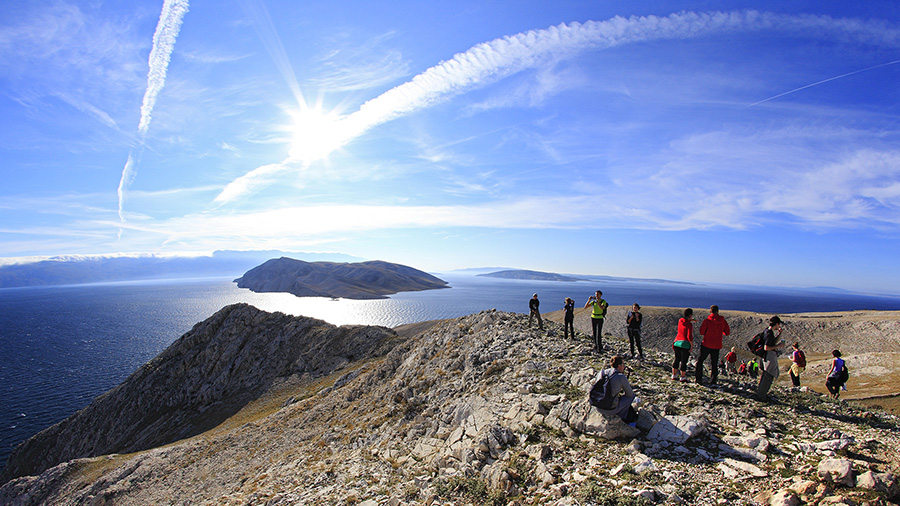 Wandern Baska, Ausblick Prvic