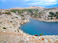 Bucht Vela Draga, Goli otok