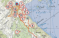 Karte Wanderweg Premuziceva 1