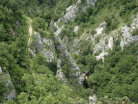 Fluss Rjecina, Schlucht