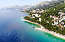 Strand Ikovac, Richtung Brela