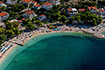 Strand Podluka, Baska Voda - Luftaufnahme