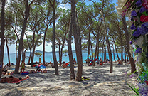 Natürlicher Schatten, Soline Strand