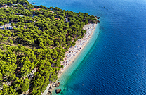 Strand Punta rata in Brela