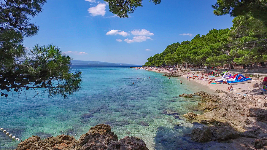 Strand Punta rata, Brela