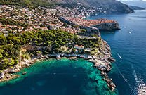 Strand Danče, Vogelperspektive