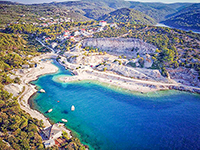 Strand Ticja Luka in Povlja