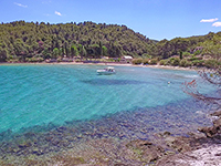 Sandstrand Lovrecina bei Postira