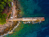 Jelsa, Hundestrandabschnitt Gradina